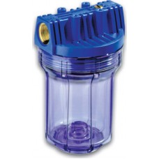 Συσκευή 5" φίλτρου για πόσιμο νερό 1/2" διάφανο Aqua